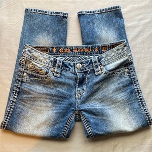 Rock Revival Perla Capri Pants Size 28